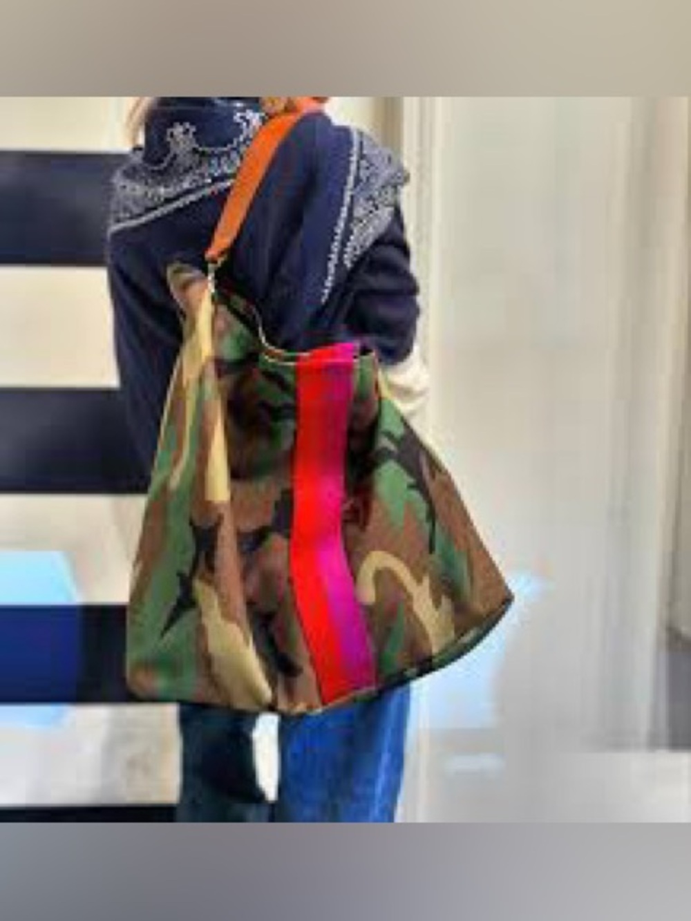 Parker Thatch Jane - Nylon Camo With Pink & Red Stripe XL
